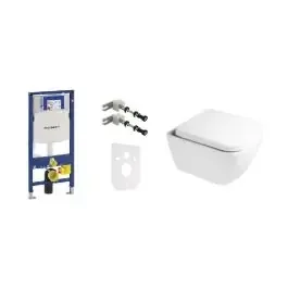 Set modulo di installazione Geberit Duofix 111.320.00.5, vaso WC Oltens Vernal 42502000, 45103000, 111.815.00.1, 49301000