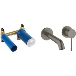 Set rubinetto per lavabo Grohe Essence New 19408AL1, corpo incasso Grohe Eurostyle 23571000