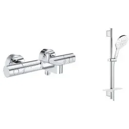 Set rubinetto per vasca e doccia Grohe Grohtherm 800 Cosmopolitan 34766000, set doccia Grohe Vitalio SmartActive 26598000