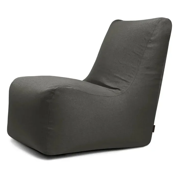 SLOWDOWNPuof a sacco Seat LoungeGrigio scuro, larghezza totale 80 cm, profondità totale 105 cm, peso 9 kg
