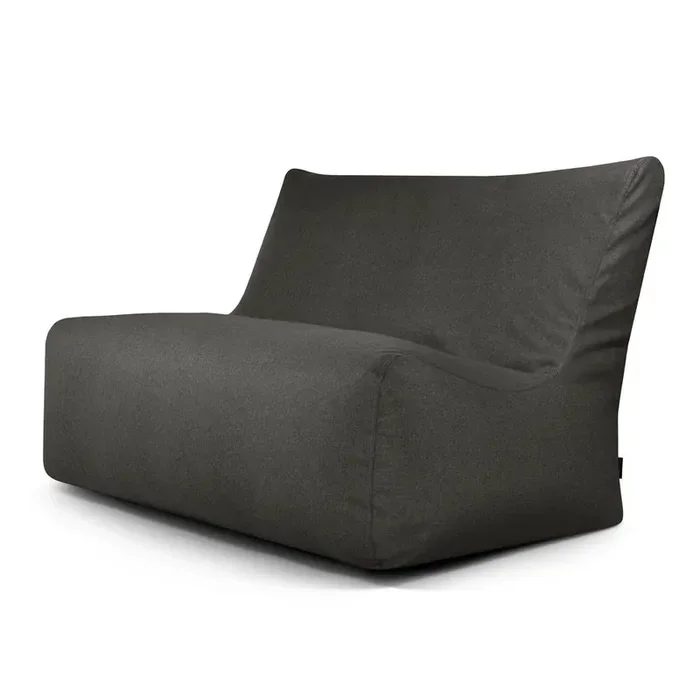 SLOWDOWNPuof a sacco Sofa Seat LoungeGrigio scuro, larghezza totale 145 cm, profondità totale 120 cm, peso 17 kg