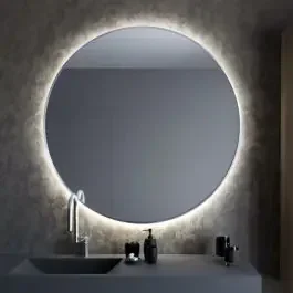 Smartwoods Bright specchio 100×100 cm rotonda con illuminazione argento 5904107900544