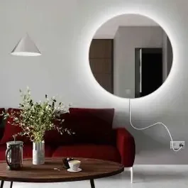 Smartwoods Electra specchio 90×90 cm rotonda con illuminazione bianco 5904107903972