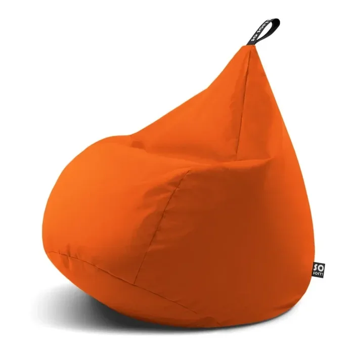 So Soft?Puof a sacco Drop LArancione, larghezza totale 60 cm, profondità totale 60 cm, peso 3 kg