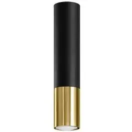 Sollux Lighting Loopez lampada da soffitto 1×40 W nero-oro SL.0951