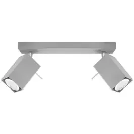 Sollux Lighting Merida lampada da soffitto 2×40 W grigio SL.0456