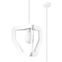 Sollux Lighting Tres lampada sospesa 1×60 W bianco SL.0929