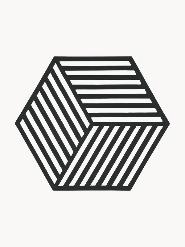 Sottobicchiere in silicone Hexagon