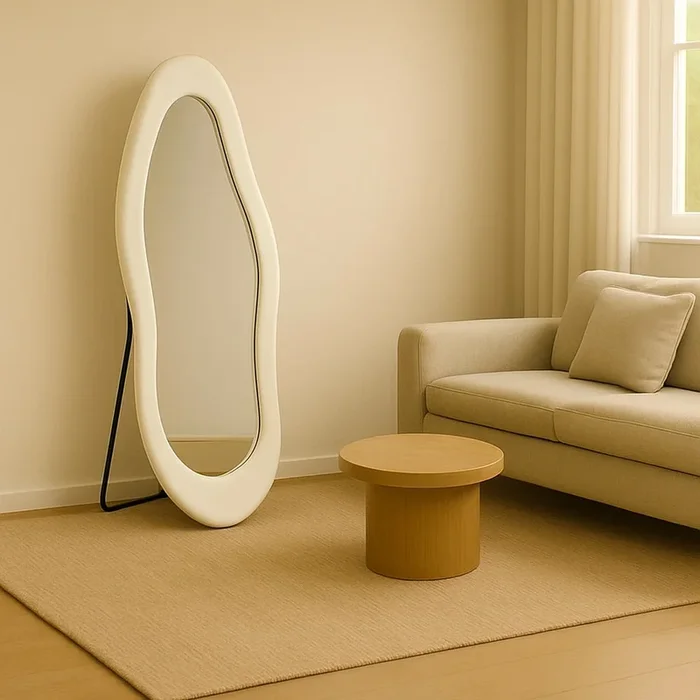 Specchio Grotta Ondulato 60x160x5cm Bianco