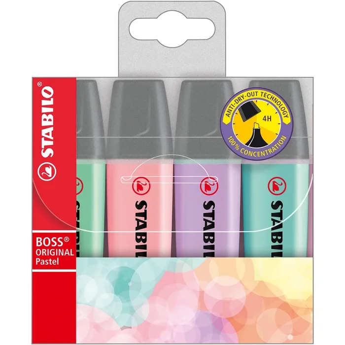 STABILO – Busta 4 evidenziatori boss pastel – 70/4-2