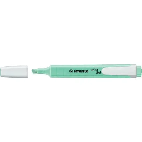 STABILO – Evidenziatore swing® cool pastel 1-4 mm – verde menta – 275/116-8 – Confezione da 10 PZ