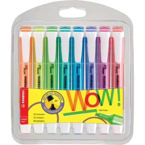 STABILO – Evidenziatori swing cool wow conf. 8 colori fluo assortiti – 275/8-3