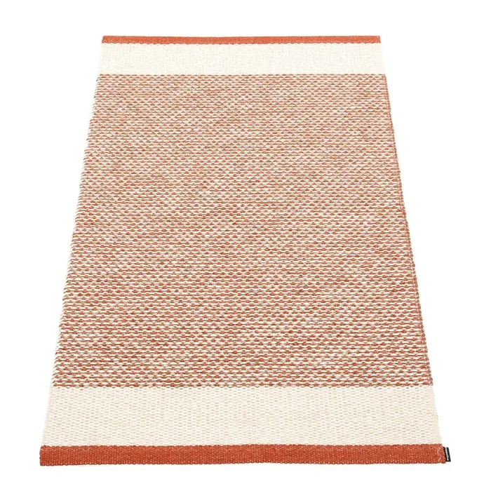 Tappeto da interno/esterno Edit Brick Reversibile/lavabile, sintetico, bouclé, a pelo piatto, color mattone, 85×160 cm
