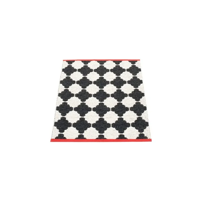 Tappeto da interno/esterno Marre Black Coral Reversibile/lavabile, sintetico, bouclé, a pelo piatto, bianco e nero, 70×90 cm