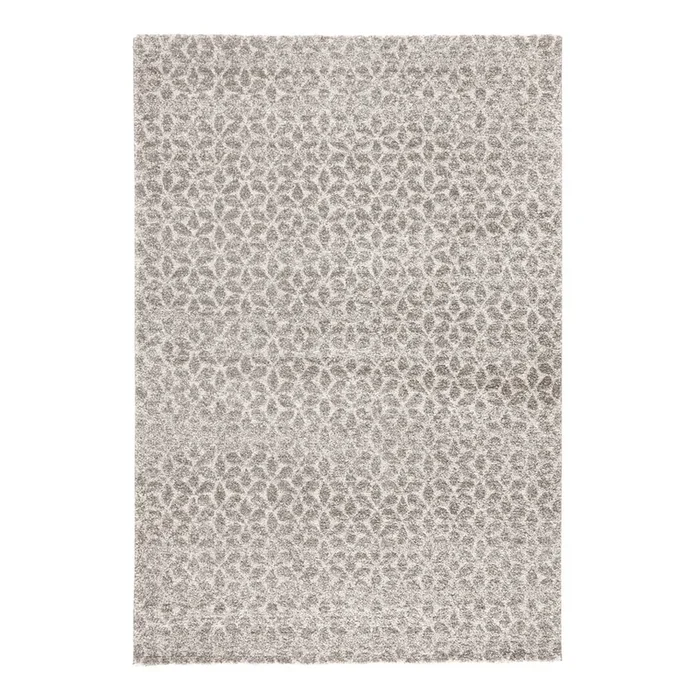 Tappeto Impress Sintetico, a pelo medio, grigio, 200×290 cm