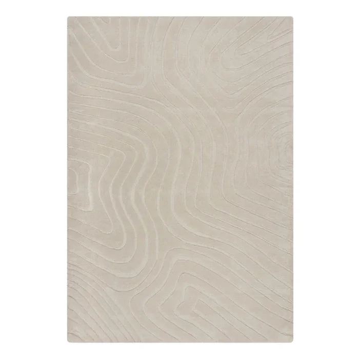 Tappeto Mesmerise Natural Tessuto a mano, in lana, a pelo medio, color crema, 200×290 cm