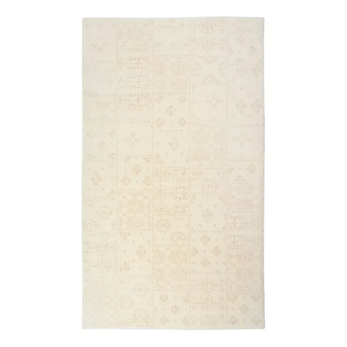 Tappeto Sintetico, a pelo piatto, bianco, 80×300 cm