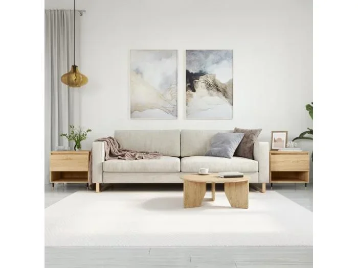 Tavolini da caffè 2 pezzi in rovere Sonoma 50x46x50 cm in legno ingegnerizzato