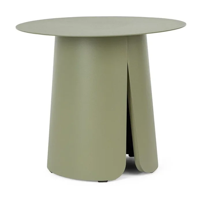 Tavolino da giardino Bryan In alluminio, verde, ø 45 cm, altezza totale 39 cm