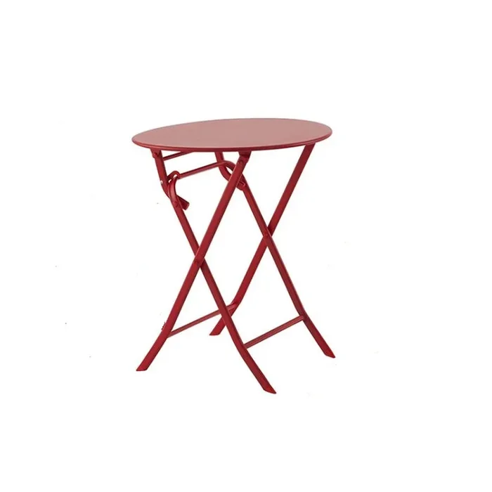 Tavolo da balcone in alluminio rosso