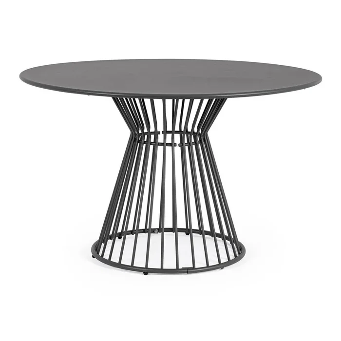 Tavolo da pranzo da giardino Austin In acciaio, rotondo, color antracite, ø 120 cm