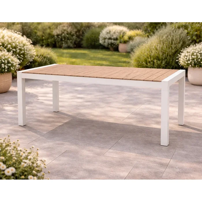 TAVOLO SANTORINI ALLUNGABILE 225-295X100 BIANCO