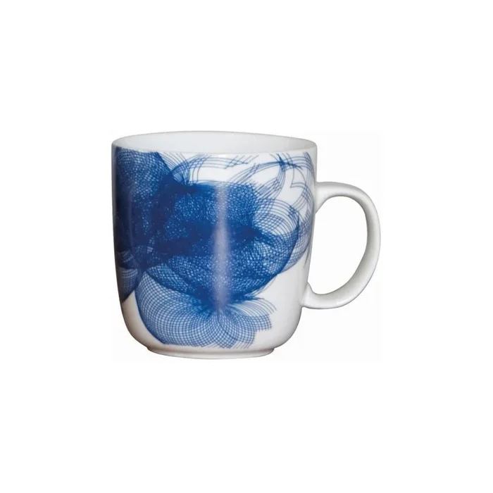 Tazza 250 ml, bianca/blu