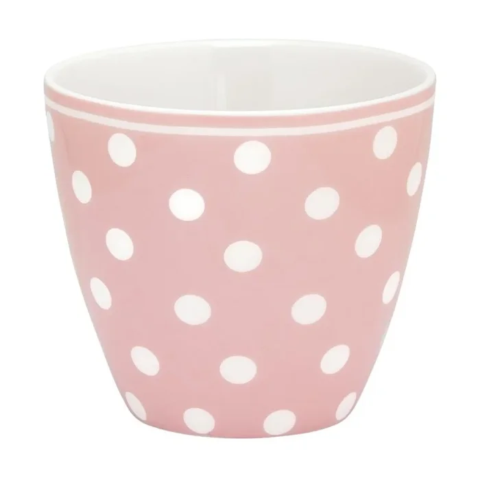 Tazza 300 ml, bianca/rosa