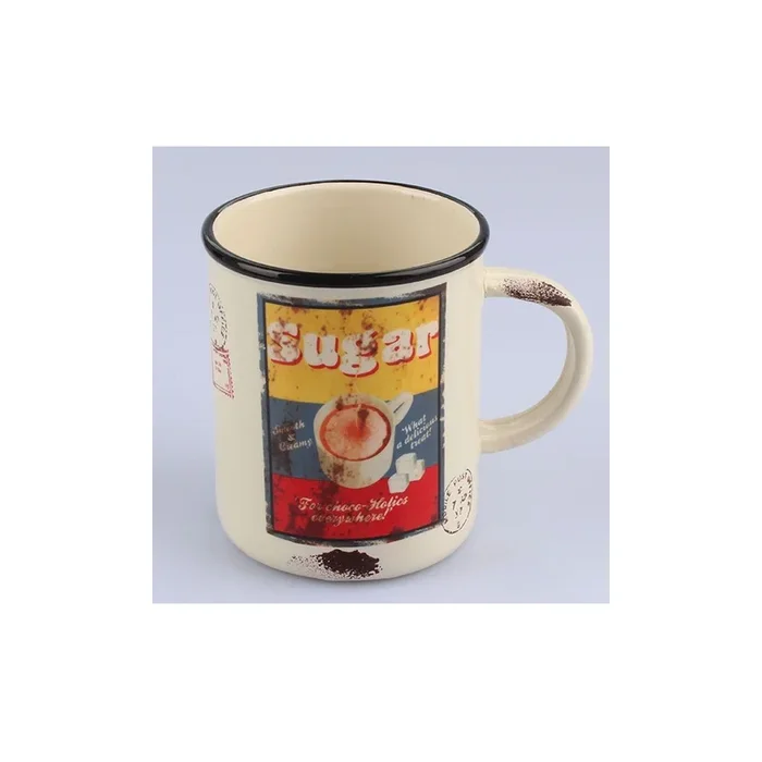 Tazza 850 ml, gialla/bianca