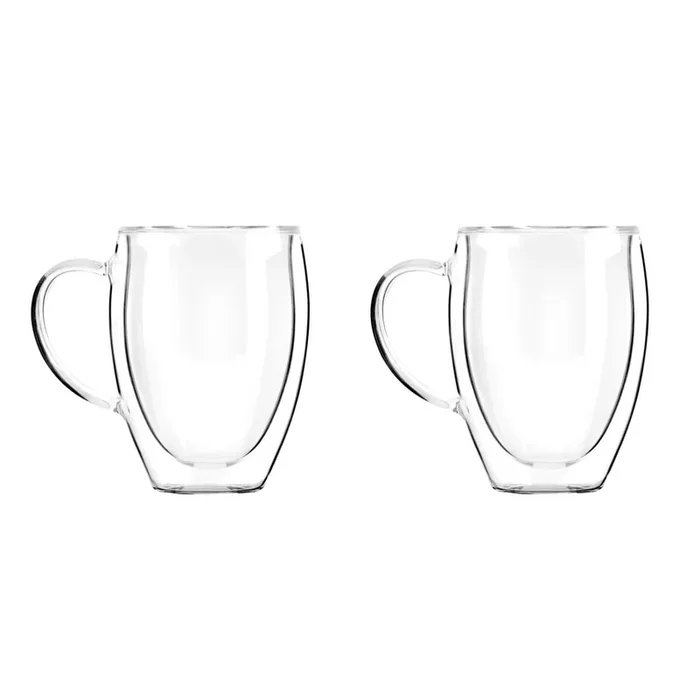 Tazze in set Noa 2 pz, 360 ml, in vetro, con parete doppia