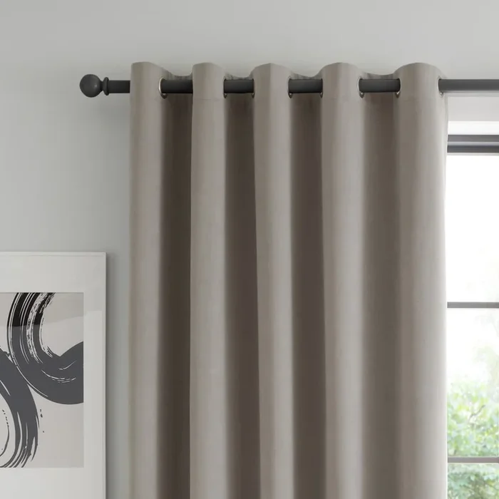 Tende in set Wilson 2 pz, oscuranti/termoisolanti, adatte per bastone, grigie, 168×183 cm