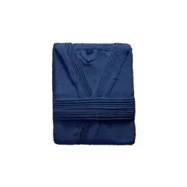 Terry accappatoio in cotone blu L
