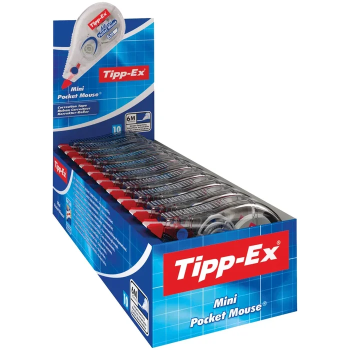 TIPP-EX – Box 10 correttore a nastro mini pocket mouse 5mmx6mt – 932564