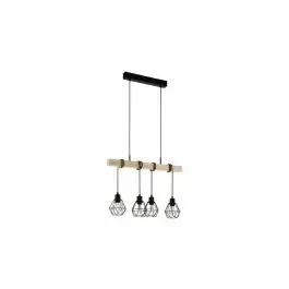 Townshend sospensione 4 luci in legno e metallo