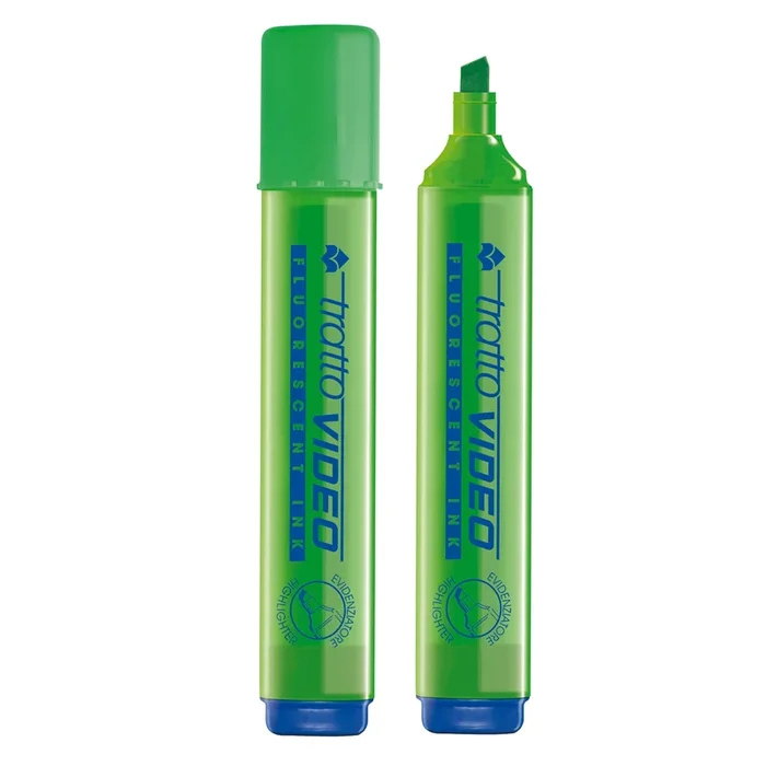 TRATTO – Evidenziatore video verde – 830202 – Confezione da 12 PZ