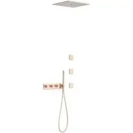 Tres B-System set doccia da incasso con termostato con soffione 30725406OPM