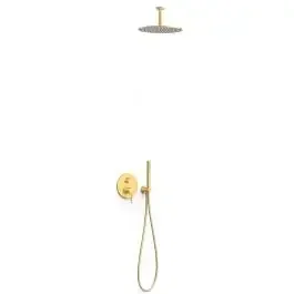 Tres Study Exclusive set doccia da incasso con soffione oro 26228003OM