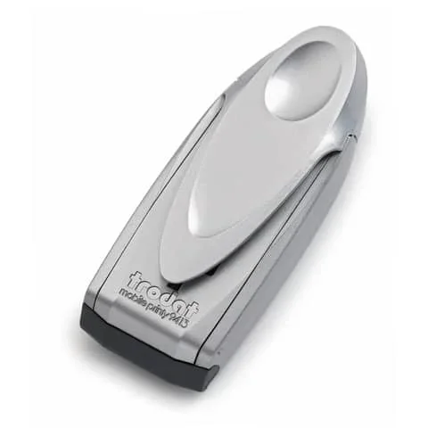 TRODAT – Mobile printy 9413 – timbro di testo tascabile personalizzato silver dimens. Max pers.ne 58×22 mm – fino a 6 righe – 9413P