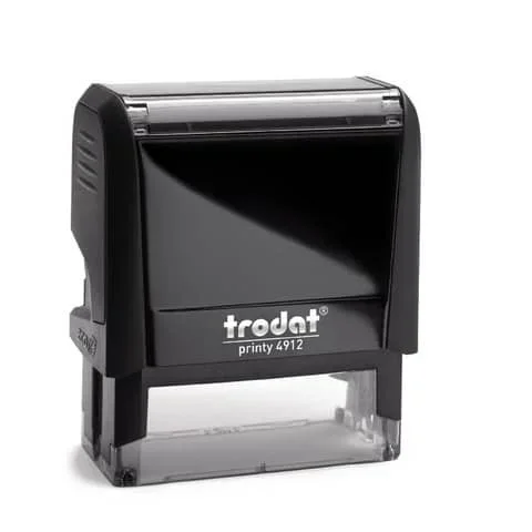 TRODAT – Timbro autoinchiostrante personalizzabile a 5 righe printy 4912 in plastica 47×18 mm nero – 43071