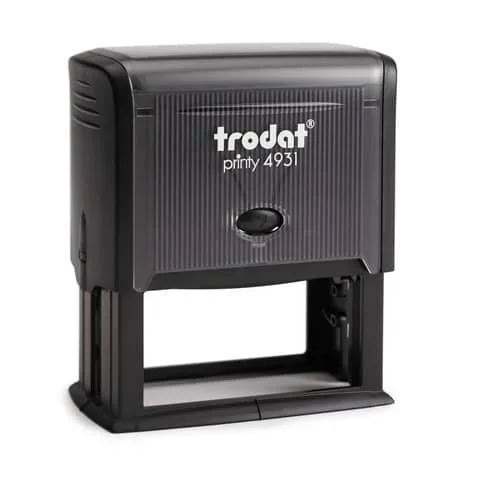 TRODAT – Timbro autoinchiostrante printy 4931 in plastica 70×30 mm nero – 45196