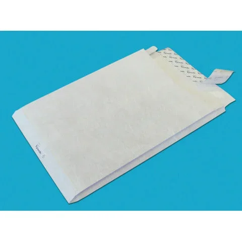 TYVEK – Buste a sacco con strip pos 55 g/m² bianco 30,5×40,6 cm conf. 100 pezzi – 0755