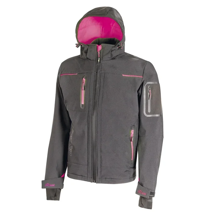U-POWER – Softshell donna space lady grigio-fucsia taglia s – FU187GF-S