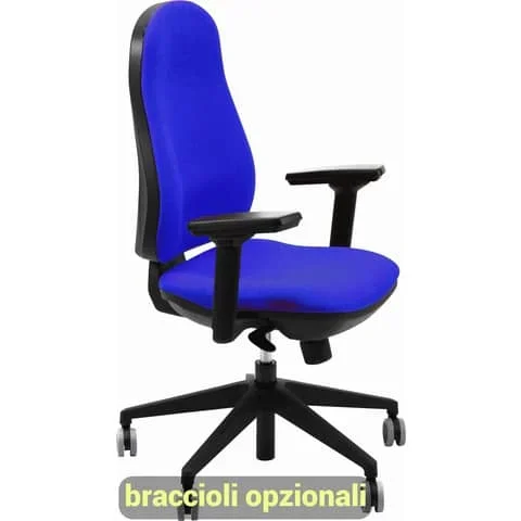 UNISIT – Sedia operativa girevole ariel aier eco smart rivestimento ignifugo – blu – AIER/IB