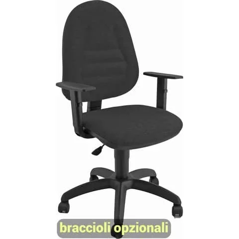 UNISIT – Sedia operativa girevole metis mtpro eco smart – rivestimento microfibra nero – MTPRO/MN