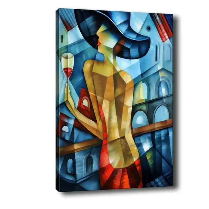 Vavien ArtworkDipinto Lady in Red50x70 cm