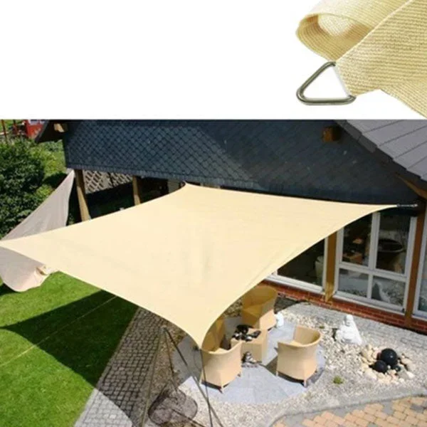 Vela Da Giardino Quadrata Ecru 4x4mt