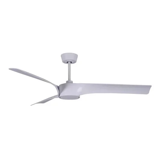 Ventilatore da soffitto Beacon con luce Line, bianco, Ø 132 cm silenzioso