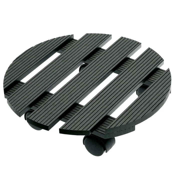 VERDEMAX – Trolley portavaso in wpc idrorepellente d 30cm – 5144