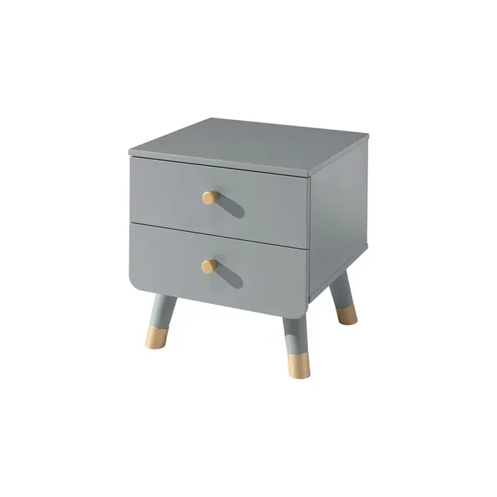VipackComodino per bambini BillyGrigio, altezza totale 45 cm