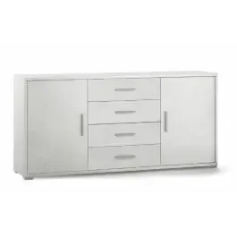 Work mobile ufficio basso 2 ante e 4 cassetti bianco
